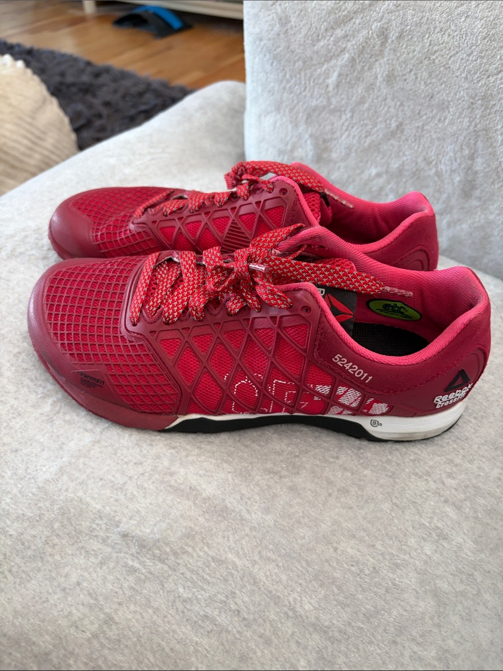 Reebok Women’s Red Athletic Training Crossfit Shoes - 7.5